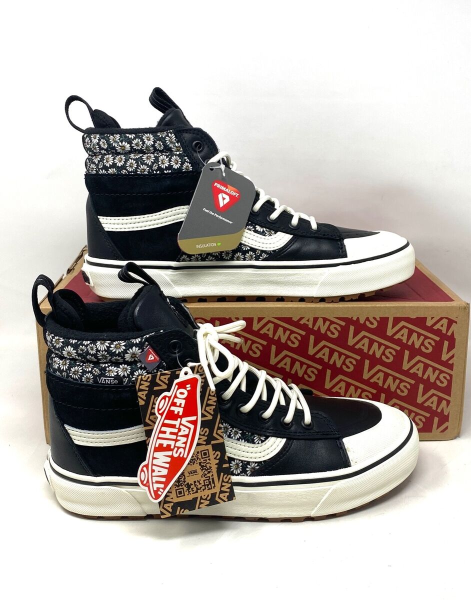 VANS SK-8 Hi MTE-2 Black Floral Boot Casual Leather Women VANS SK-8 Hi MTE-2 Black Floral Boot Casual Leather Women