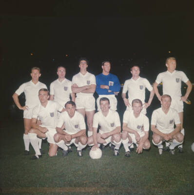 The England Football Team Posed Before Their International 1964 OLD PHOTO