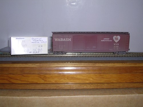 Coche caja doble puerta ACCURAIL #5274 Wabash 50' AAR #18695 Weathrd. 1/87 | Zustand: New
