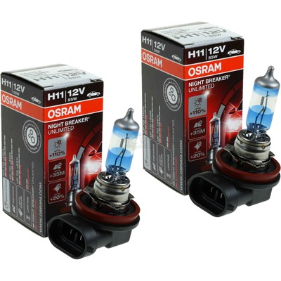 2x Osram H11 12V 55W PGj19-2 Night Breaker UNLIMITED +110% 