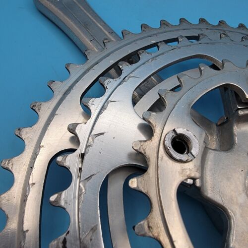 Vintage SR Super Custom Square Taper Triple Crankset 170mm 50/40/28t 86 BCD b17 - Picture 7 of 10