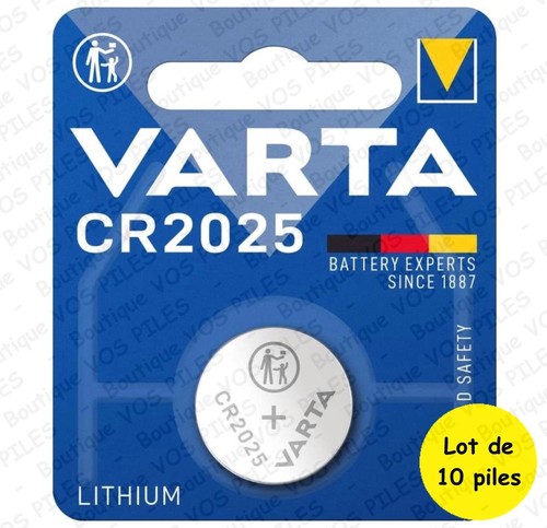 Pile bouton Varta CR2025 DL2025 BR2025 ECR2025 EL2025 165 mAh Lithium 3V Blister - Photo 10/16