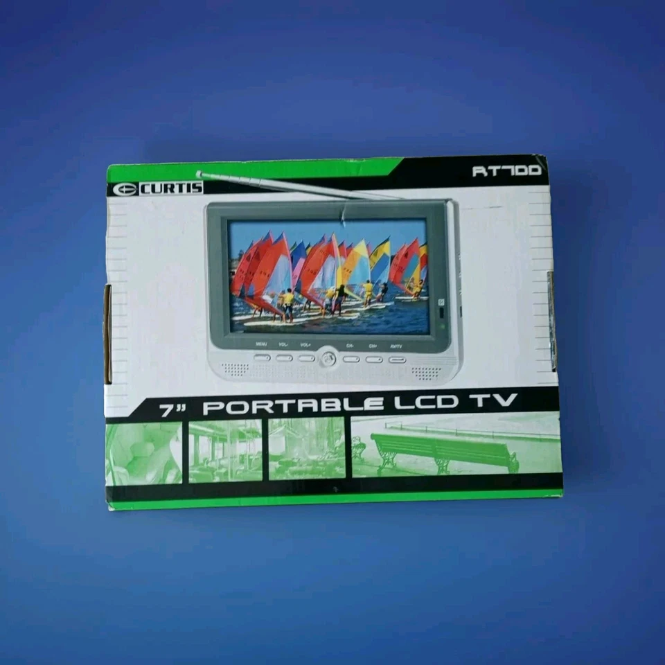 New Curtis RT700 Portable TV 7” Screen Analog - Image 2 of 4