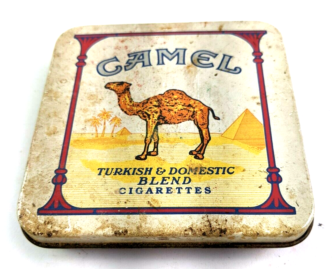 Camel Cigarettes Turkish Blend Original Metal Tin 1992 Honk Kong RJRTC  3.5