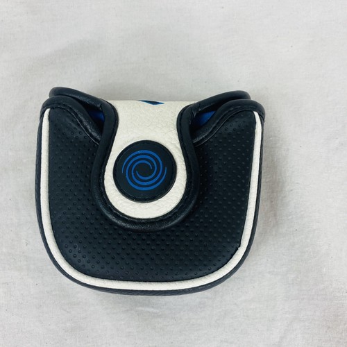 Odyssey Ten Mallet Putter Head Cover Black White Blue Magnet Close - Picture 13 of 14