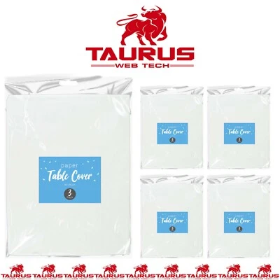 15 x Disposable Paper Table Cloths Large Party Banquet WH Birthday FUN Cover UK