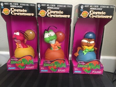 1996 Playmates WB Space Jam Cosmic Crammer Nerdlucks Vintage