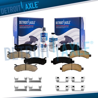 6pc Front Rear Ceramic Brake Pads for Cadillac Escalade Avalanche Express 1500