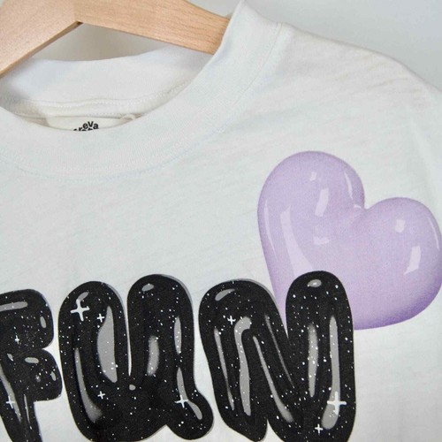 Eva Cremers x H&M Graphic Print Crew Neck Cotton T-shirt Loose Fit Kids Sz 8-10 - Picture 3 of 9