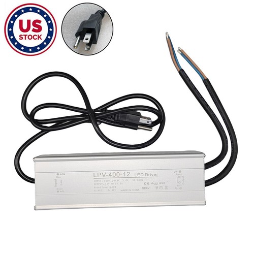60-400W LED Power Supply AC110V to DC12V Driver Transformer Adapter Waterproof - Picture 2 of 16