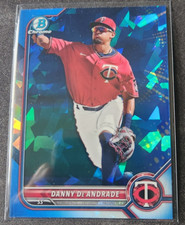 DANNY De ANDRADE 2022 Bowman Chrome Draft SAPPHIRE #107 MINNESOTA TWINS Mint