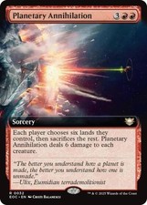 Planetary Annihilation (Extended Art) - Light Play MTG