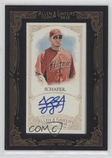 2012 Topps Allen & Ginter's Framed Mini Jordan Schafer #AGA-JS Auto 12jw