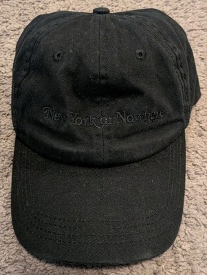 NYON New York or Nowhere Blackout Signature Dad Baseball Adjustable Hat
