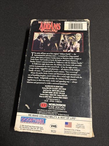The Original Addams Family VHS 1977/1991 Monster Horror - Picture 2 of 6