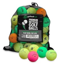 48 Used Golf Balls   Recycled Bulk Colored Mix for Practice  Play   Good