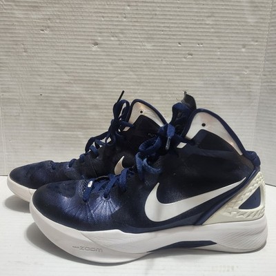 Nike Zoom Hyperdunk 2011 Shoes Sneakers Mens 10 Navy White Basketball 454143-401