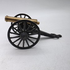 Vintage PENNCRAFT CAST IRON  BRASS TOY CIVIL WAR FIELD CANNON