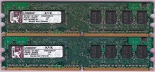 2GB 2x1GB PC2 5300 DDR2-667 KVR667D2N5/1G KINGSTON SAMSUNG RAM MEMORY KIT 240Pin
