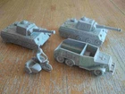 1972 MARX Desert Fox Playset full matching set of light gray German Armor