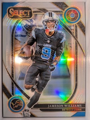 2024 Panini Select Club Level Jameson Williams #267 Silver Prizm Lions NFL Card