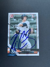 Kody Clemens Signed 2018 Bowman Draft #BD-121 Card Detroit Tigers Autograph COA