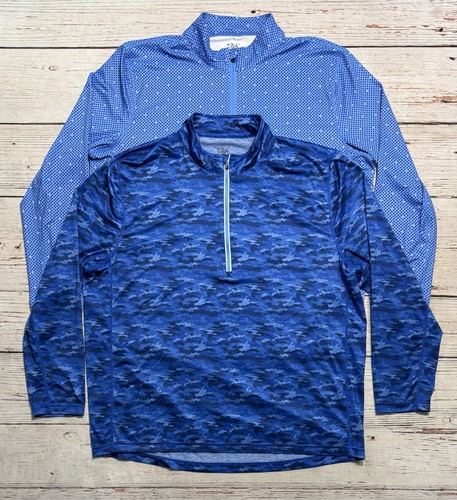 Two 1764 1/4 Zip Long Sleeve Golf Pullover Men’s Sz XL.