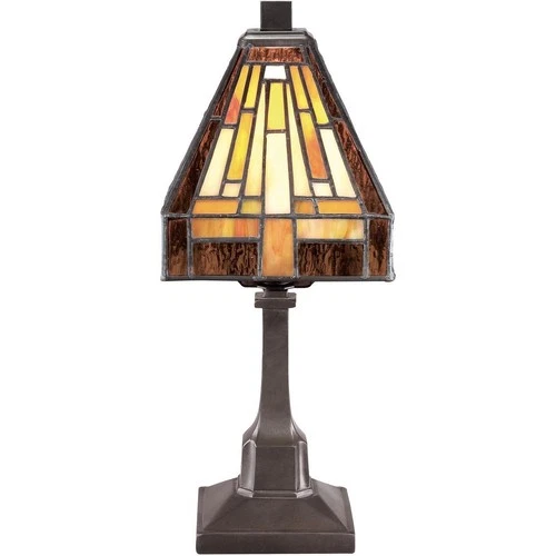 1 Light Desk Lamp Table Lamp Quoizel Lighting TF1018TVB - Picture 3 of 4