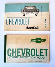 1960 Chevrolet Owners Guide And 1960 Chevrolet Owners Protection Policy