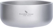 Boundless Voyage 420ml Titanium Double Walled about Φ125x58mm, 420ml-Ti1084T 