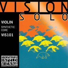 Thomastik Vision Solo 4/4 Violin String Set - Medium Gauge - with Silver Woun...