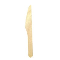 100 Holz-Messer Biologisch Kompostierbar Einweg-Messer Besteck