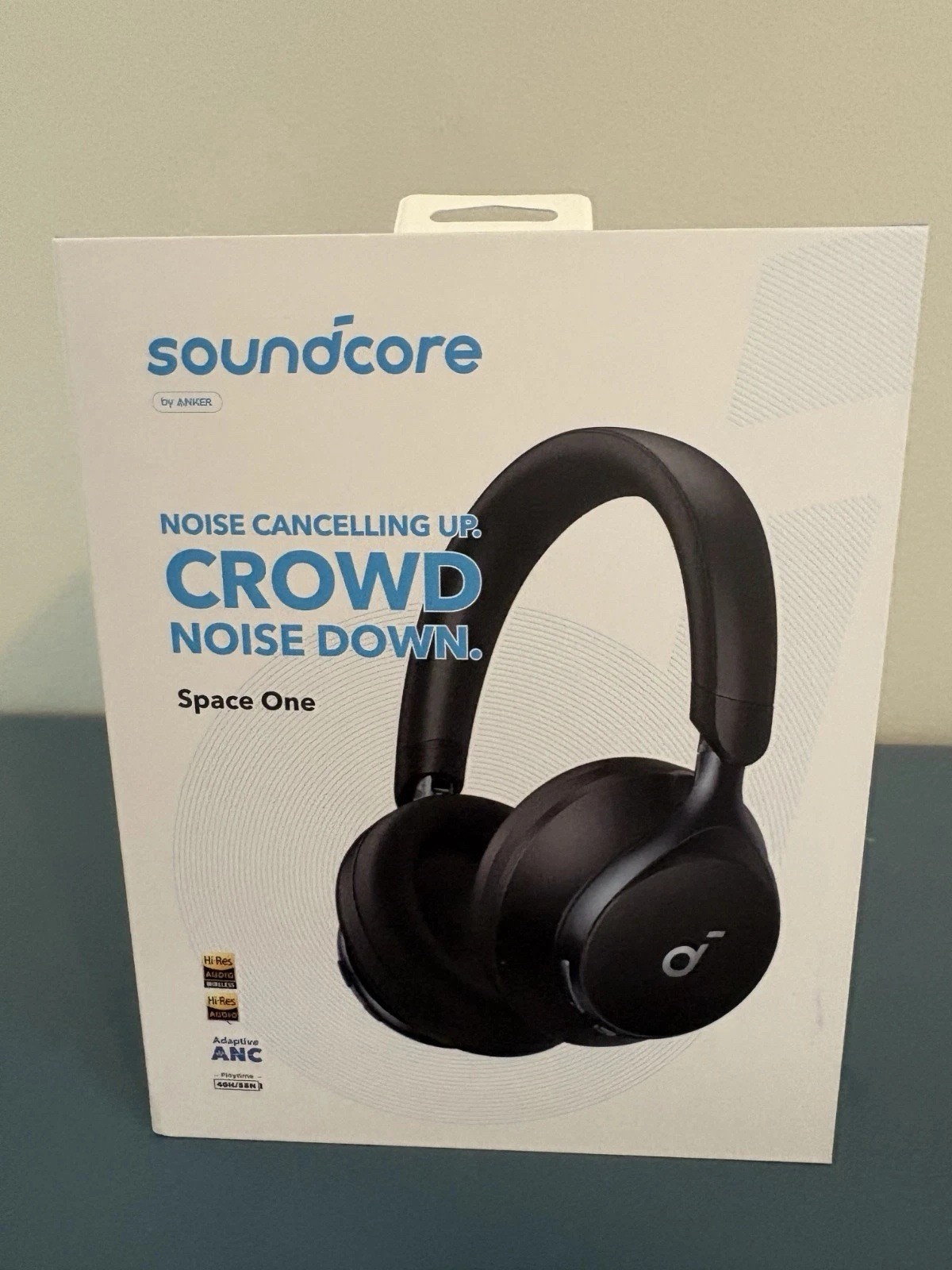 Anker Soundcore Space One Wireless Over-Ear Headphones - Black -Openbox