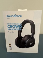 Anker Soundcore Space One Wireless Over-Ear Headphones - Black -New