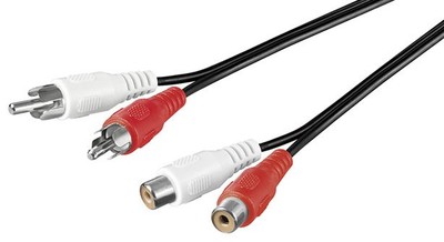 3x Audio-Video-Kabel 2,5 m ; AVK 125-0250 2.5m PL