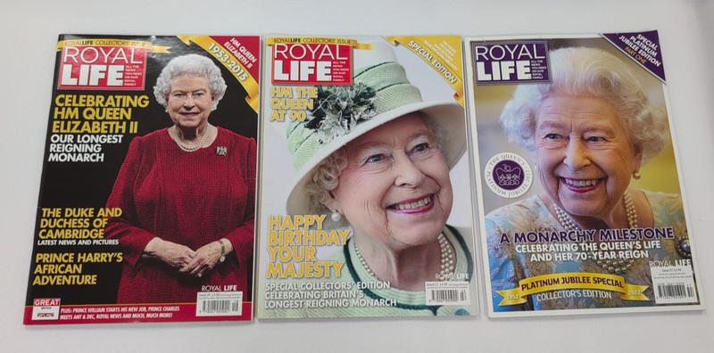 Royal Life (3 Issues): Celebrating Queen Elizabeth II, The Queen at 90, +1