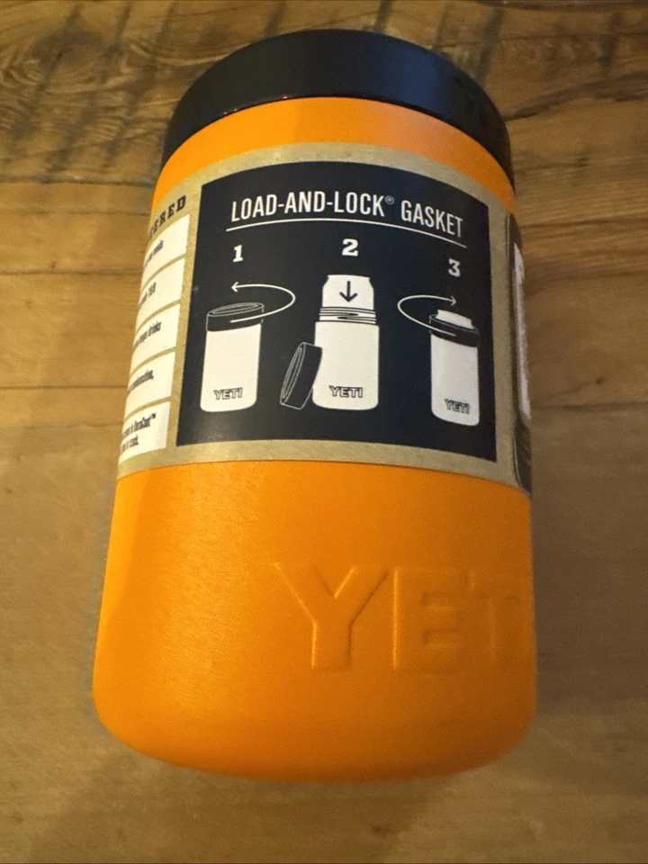 YETI Rambler Colster 12 oz - King Crab Orange Retirado Edición Limitada Foto 4 de 4