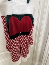 Women's Chritmas Dress Size Medium Red White And Green