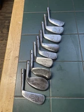 Hickory Golf Clubs Tom Stewart Iron/Putter Set Heads Only X9 Dot Face C1910