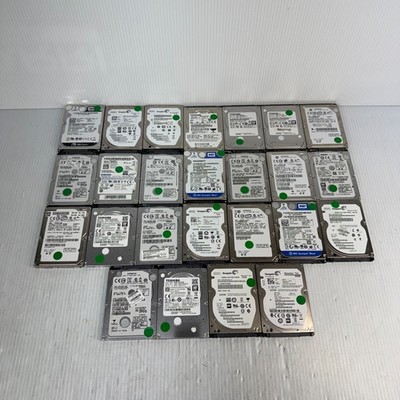 Lot of 25 2.5'' 320GB Assorted Laptop HDD Hard Drives Used 100% Health