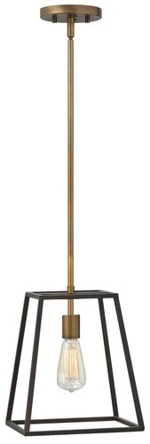 Hinkley Lighting 3351 Fulton 1 Light 10"W Mini Pendant - Aged Zinc - Picture 3 of 6