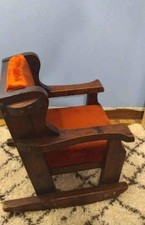 1920's ANTIQUE HANDMADE RUSTIC KID ROCKING CHAIR