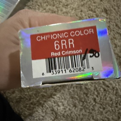 CHI Ionic Permanent Shine Hair Color Ammonia & PPD Free, 3 oz 6RR Red Crimson
