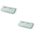  2 Count Foldable Slippers Rack Hanging Shoe Holder Adhesive Wall Mount