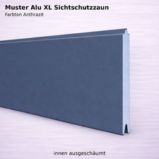 MUSTER Alu Aluminium Sichtschutzzaun Gartenza...