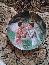 Knowles Norman Rockwell Collector Plates Art Deco Style We Kiss In A Shadow VGC