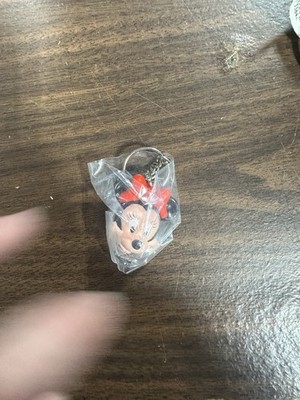 Mickey Unlimted Applause Minnie Mouse Pvc Head Keychain New H11 #8