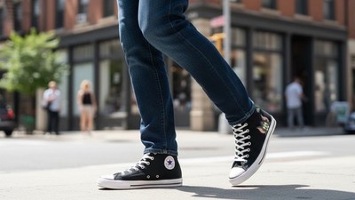 Converse x Tom and Jerry Chuck Taylor All Star HI Black Men Unisex Shoes A15113C