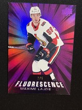 18-19 UD Series 2 Hockey RC Purple Fluorescence F-31 Maxime Lajoie /5