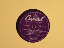 FRANK SINATRA SOMEONE TO WATCH OVER ME (420) 78 RPM CAPITOL